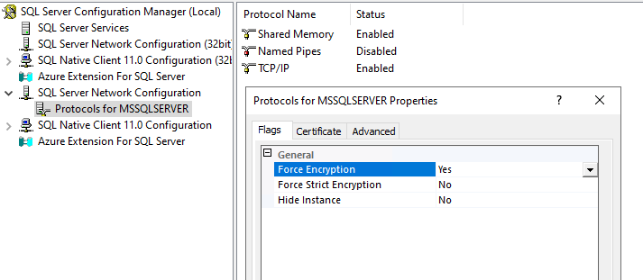 MSOLEDBSQL19 Bug with Trust Server Certificate